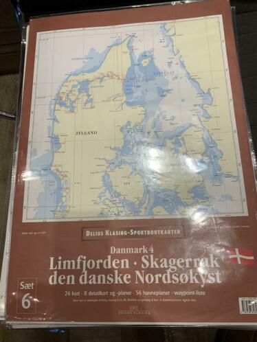 Water kaarten zee Denemarken tot Nl als back up voor Navi