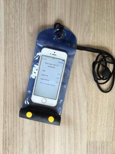 Waterproof tasje voor smartphone Iphone 5 of 6 tiptoets
