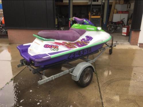 Waterscooter Kawasaki met trailer