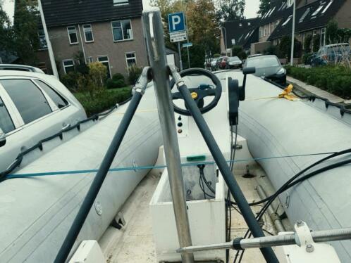 Waterski Paal RVS compleet met steunen