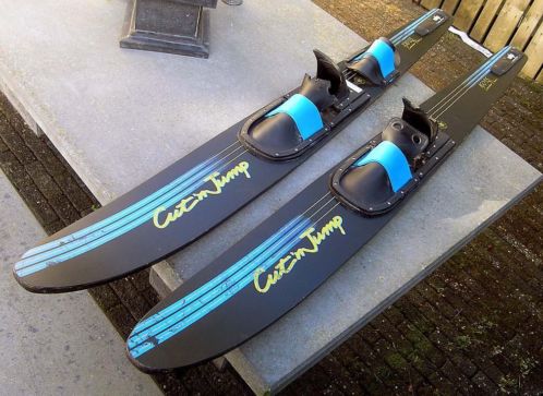 Waterskies voor combi of mono skien zwart 170 cm