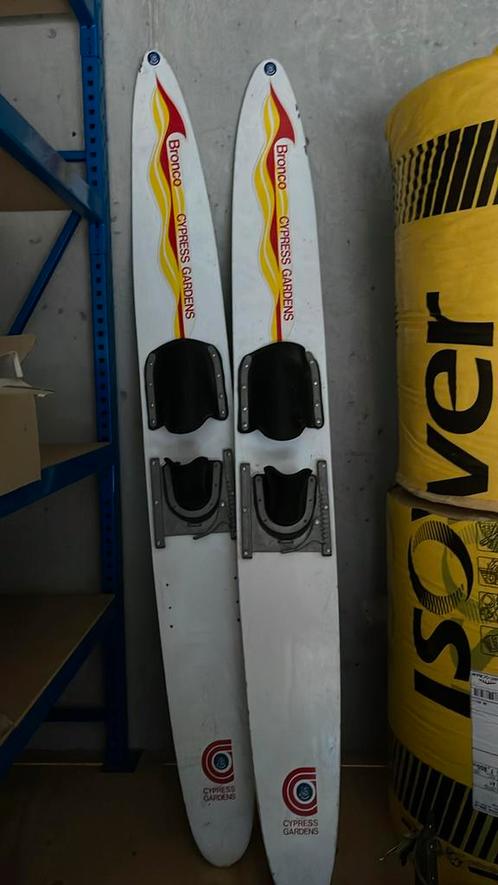Waterskis oude skis van hout