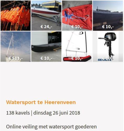 Watersportveiling te Heerenveen. .