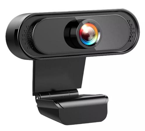 Webcam 1080p laptop USB microfoon PC FullHD zwart