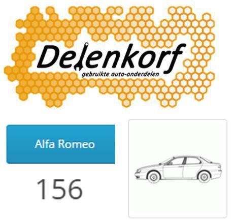 Webshop gebruikte onderdelen webshop Alfa 156 - DELENKORF.nl