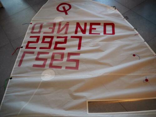 Wedstrijd optimist zeil met spriet