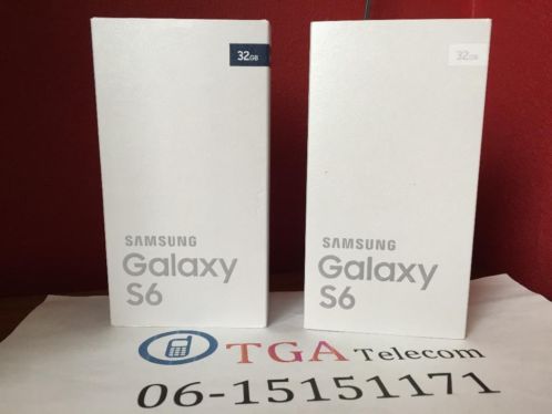 Weekend ACTIE  SAMSUNG GALAXY S6 ZWART Wit NU VOOR 559,-