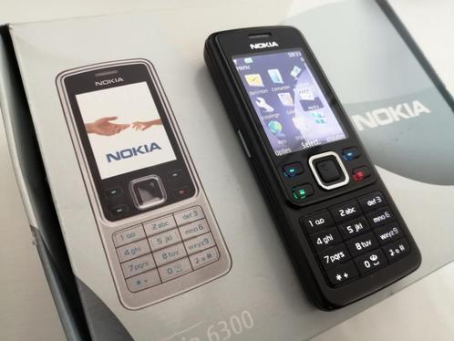 WEGWEG ALS NIEUW IN DOOS NOKIA 6300 ZWART ORIGINEEL GSM
