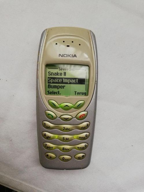 WEGWEG VINTAGE TELEFOON NOKIA 3410 GRIJS SIMLOCKVRIJ GSM
