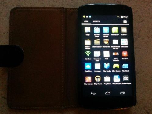 Weinig gebruikte Nexus 4 inclusief cover, 16G