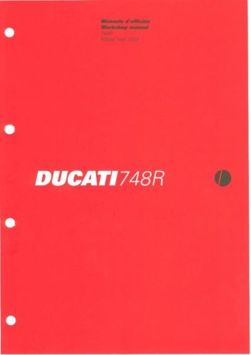 Werkplaats handboek manual Ducati 748R 2002