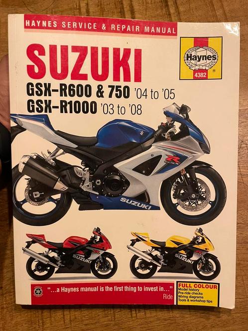 Werkplaatsboek Suzuki GSX-R600750 04-05 en GSX-R1000 03-08