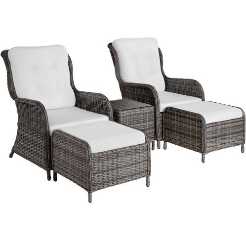 Wicker loungeset Benissa - grijs