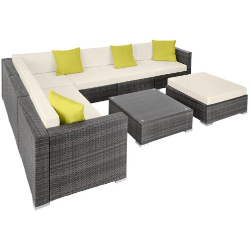 Wicker loungeset Marbella - grijs