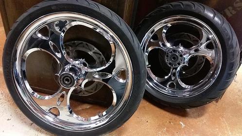 Wielen, Chrome , zeer mooie set. 21en 18 inch.