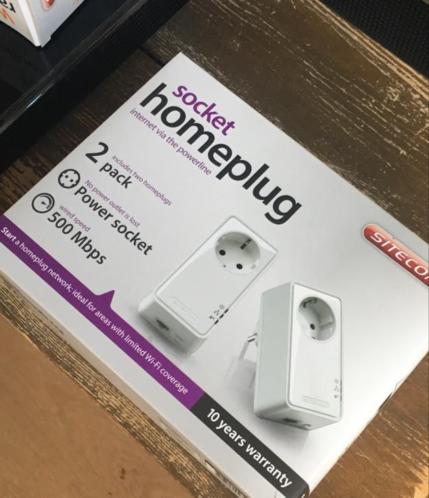 Wifi extender en home plug, nieuw