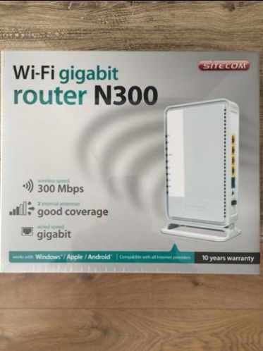 WiFi gigabit router N300 sitecom Nieuw