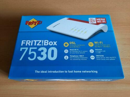 Wifi-router Mesh Fritzbox 7530 NIEUW ONGEBRUIKT IN DOOS
