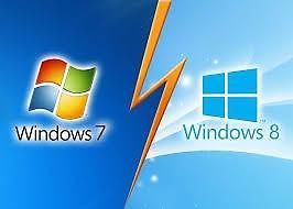 Wij installeren Windows 7 of 8 op u desktop of notebook.