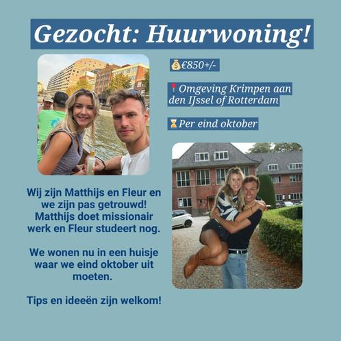 Wij zijn op zoek naar een huurwoning