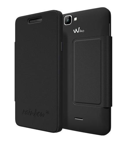 Wiko booklet tasje - zwart - Wiko Rainbow 4G