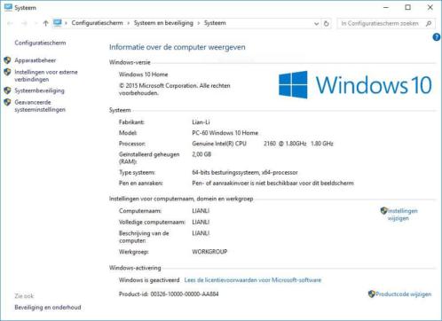 Windows 10 computer Lian-Li PC-60
