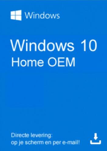 Windows 10 home 3264 bits ( alleen licentiecode per e-mail)