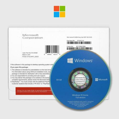 Windows 10 Home 64  Legitiem  Factuur  Origineel.
