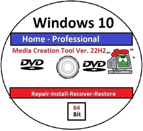Windows 10 Home DVD amp Windows 10 Prof DVD ( Versie 22H2 )