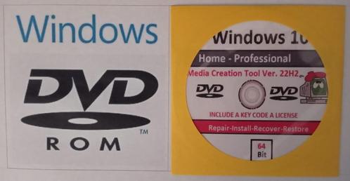 Windows 10 Home DVD amp Windows 10 Professional. DVD, (22H2)