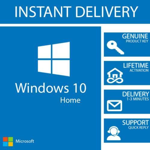 Windows 10 Home Licence 64bit 32bit  Installatie Garantie