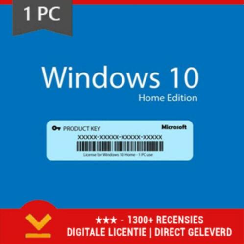Windows 10 Home Licentie Key Code  3264bits