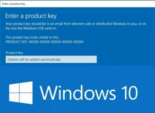 Windows 10 Home of Pro Licentiecode
