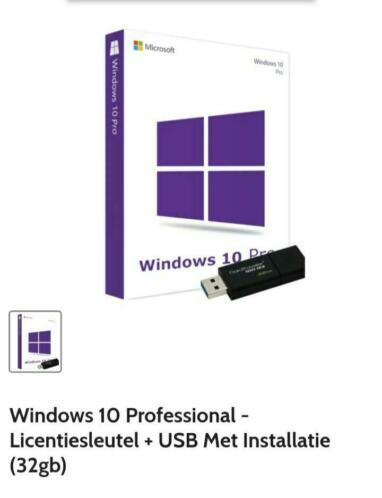 Windows 10 HomePro instalatie paketlicentieSleutel usbstk