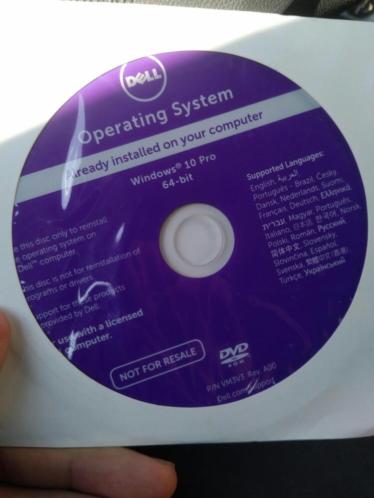 Windows 10 installatie dvd