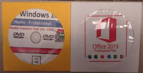 Windows 10  Office 2019 Pro Plus DVD installatiepakket