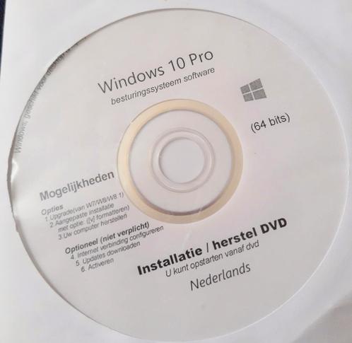 Windows 10 PRO 64Bits installatie  herstel CD Nederlands