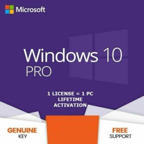 Windows 10 Pro  License Key Code 3264bits