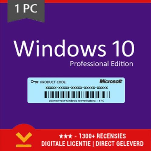 Windows 10 Pro (professional)  Licentie Key Code 3264bits
