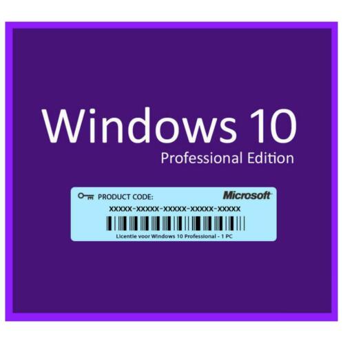 Windows 10 Pro (professional) Licentie key code  6432 bits