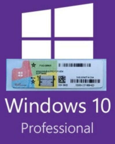 Windows 10 Pro USB Pakket - USB  Digitale COA Sleutel