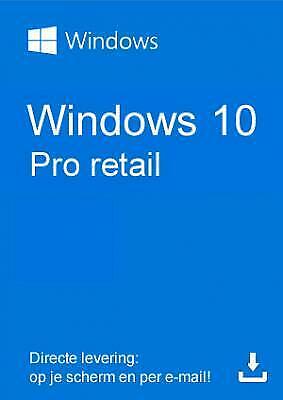 Windows 10 pro voor thuis, kantoor en studenten 5.95 ACTIE