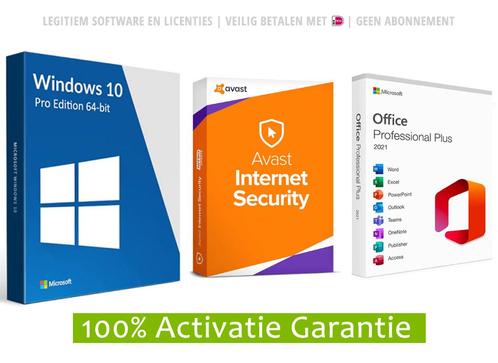 Windows 10 Professional Avast voordeelbundel met Office 2021