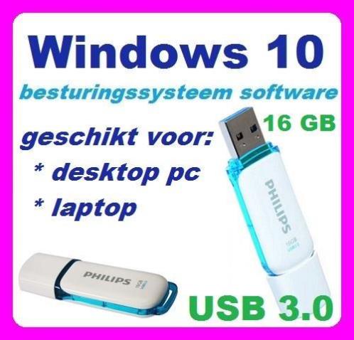 Windows 10 Professional software installatie USB stick 16gb