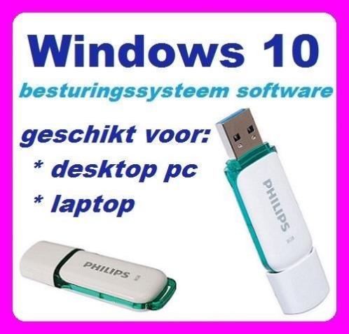 Windows 10 Professional software installatie USB stick 8gb