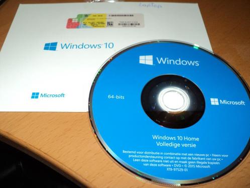 Windows 10 ProHome NL volledige versies dvd 3264bit Nieuw