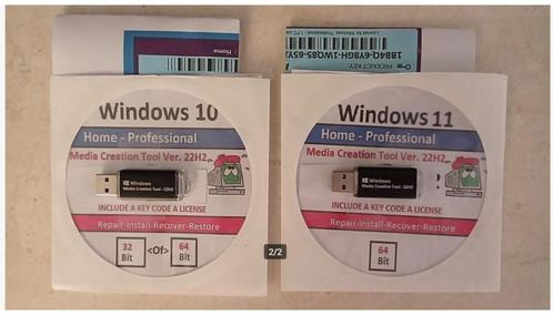Windows 10  Windows 11, Opstart USB Incl. Retail Licentie