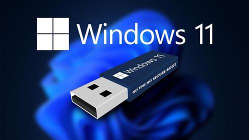 Windows 11 bootable Installatie USB Stick metal