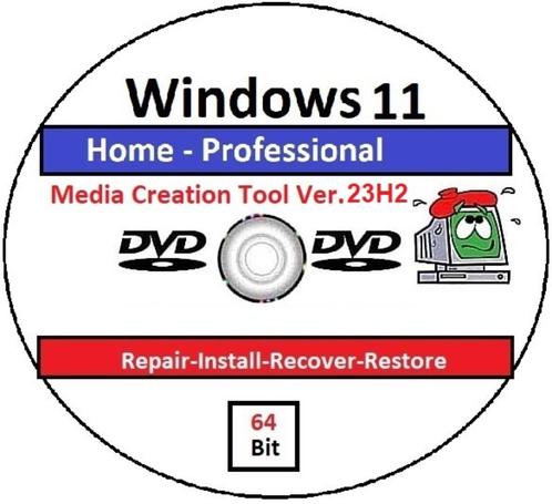 Windows 11 Home amp Windows 11 Prof NL 23H2 Editie, Losse DVD