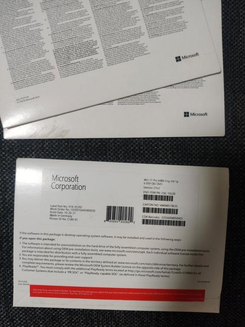 Windows 11 PRO DVD  licenties